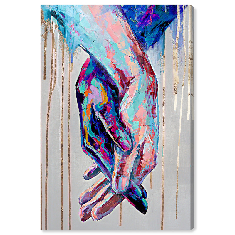 «Abstract Always Together», reproduction d'impression sur toile, Toile tendue, H 45 po x l 30 po x P 1,5 po, Sans cadre
