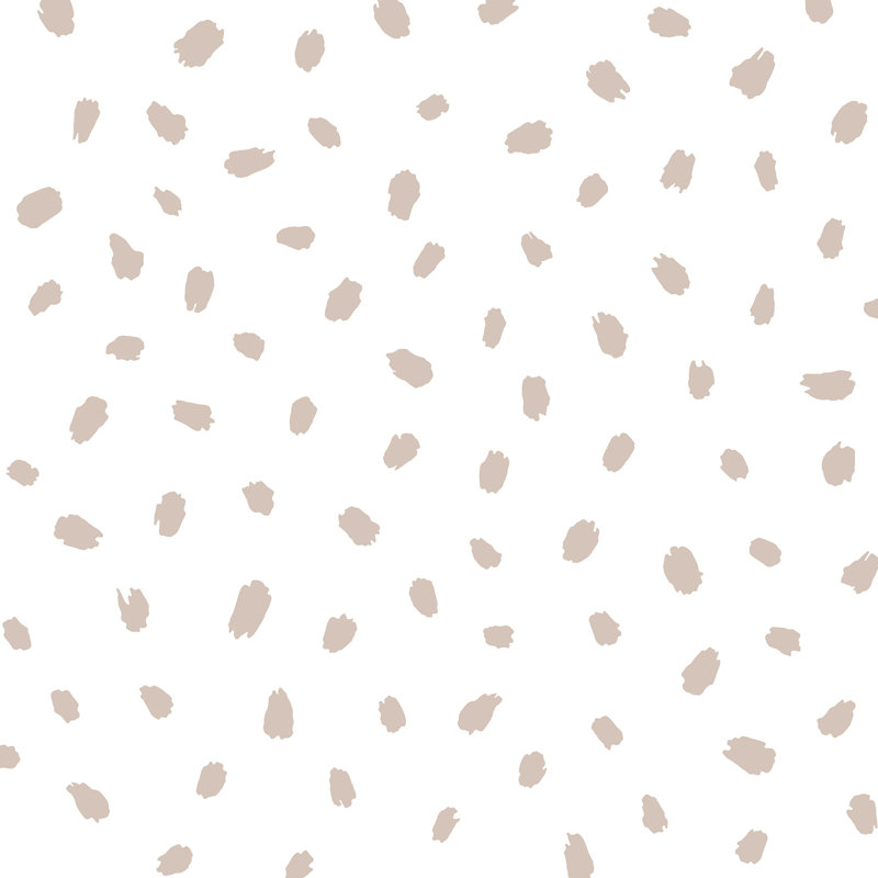 Animal Spots Taupe Polka Dot Wallpaper, Beige