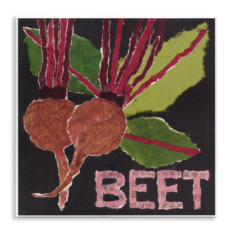 Plaque murale «Betteraves», par Nancy Overton