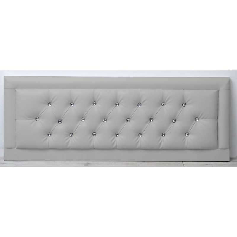 Tabor Upholstered Headboard, Double (4'6), Silver