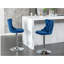 Tabourets de bar pivotants en velours à hauteur de siège réglable, tabourets de bar rembourrés modernes à base chromée avec dossier capitonné confortable, ensemble de 2-1163899261-1163899234