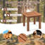 Table d'appoint en bois Pansir