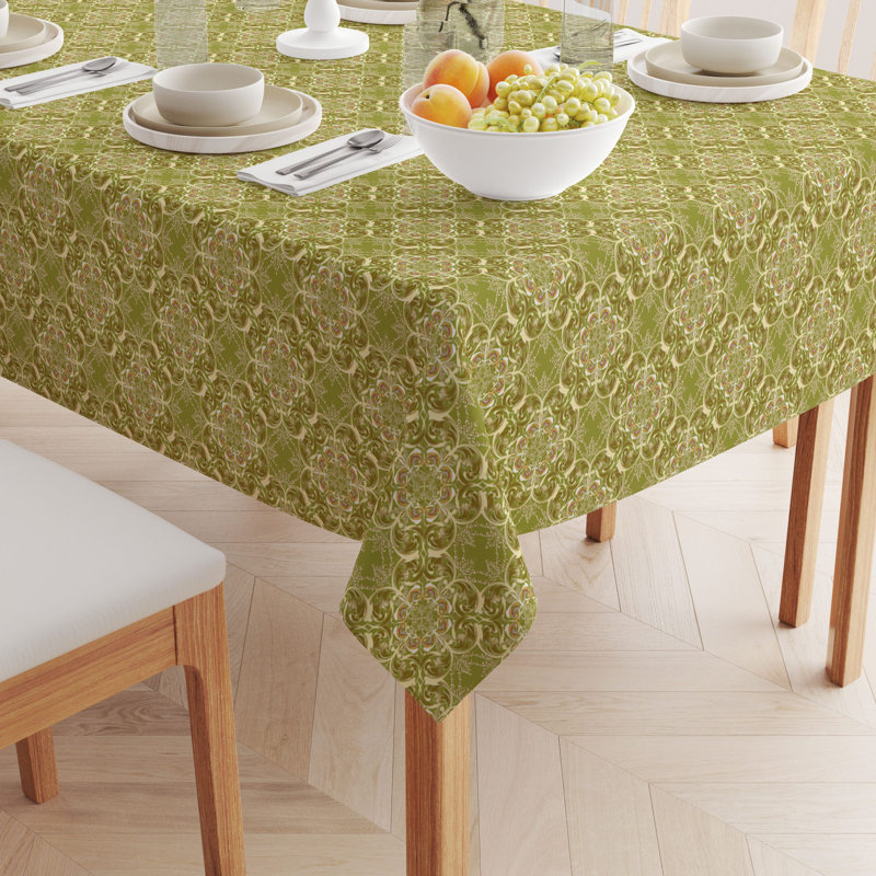 Floral 149 Cotton Tablecloths Geometric, 84" x 60"