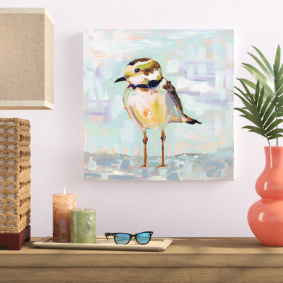 " Coastal Plover II Neutral " by Jeanette Vertentes Painting Print