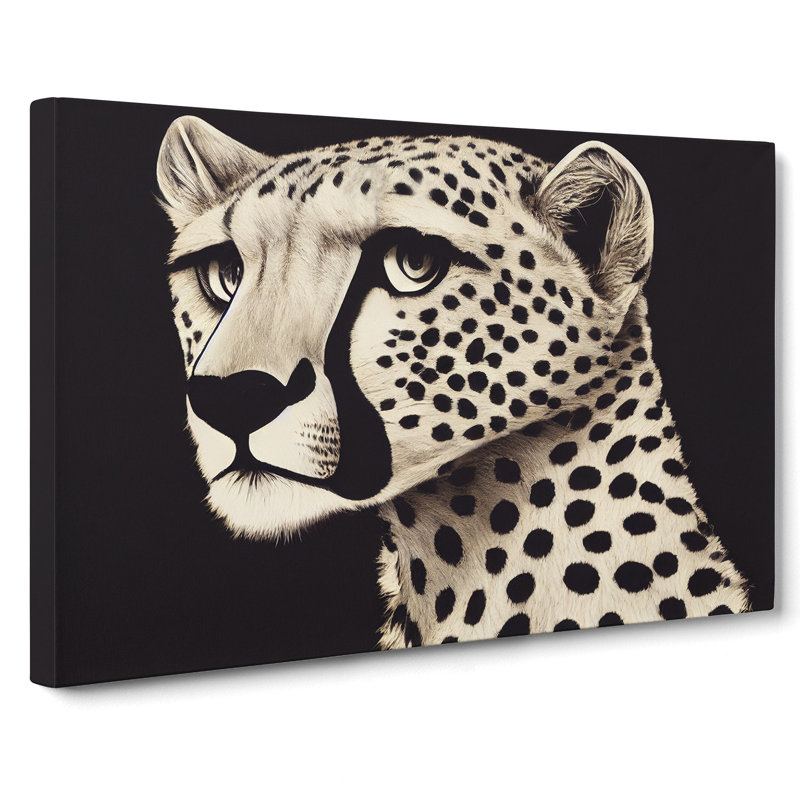 Delicious Cheetah - Wrapped Canvas Print, 35cm H x 50cm W x 3cm D