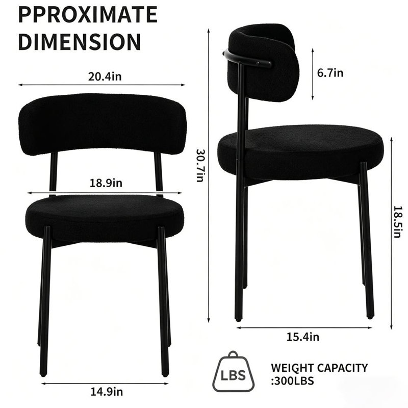 Elegant Curved Dining Chairs
