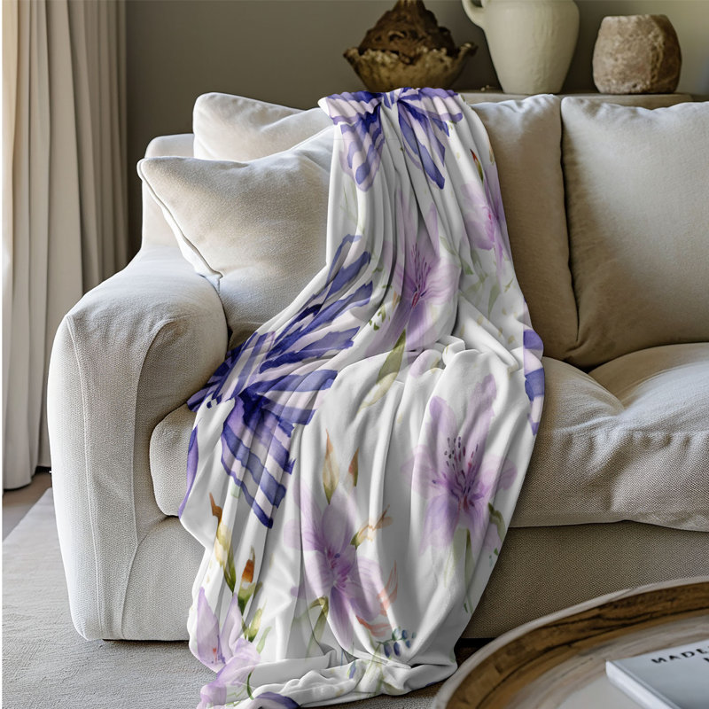 Rainbow Ribbon - 1 pièce Sherpa Premium, Grand lit