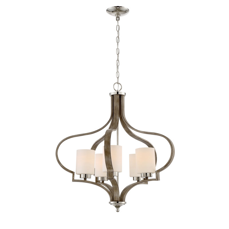 Lustre géométrique à 5 lumières Apolonja