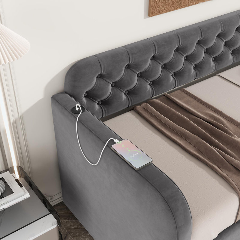 Delancy Upholstered Daybed Bed