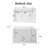 43-Inch Gloss White Acrylic Rectangle Freestanding Bathtub With  Pedestal, Equipped With Chrome Overflow And Pop-Up Drain