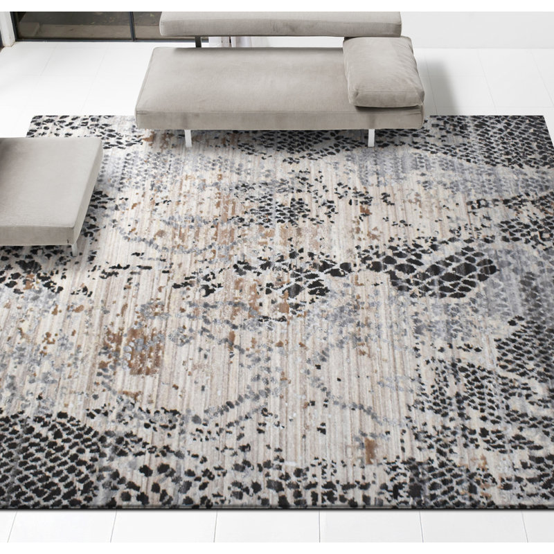 Abstract Area Rug, Rectangle 10' x 14'