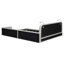 Grand lit plateforme tapissier avec 2 lampes de lecture-1602474674
