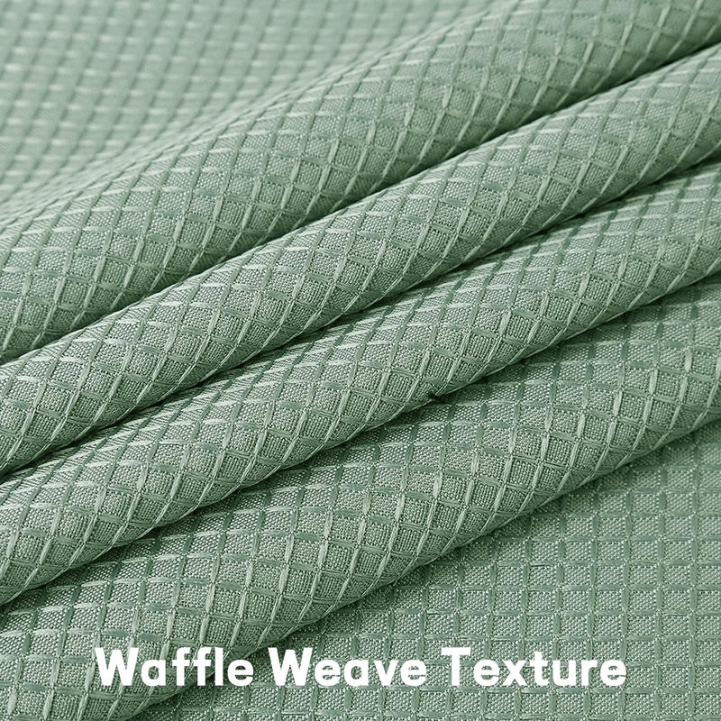 Waldmann Tailored Window Valance, Waffle Weave Sage