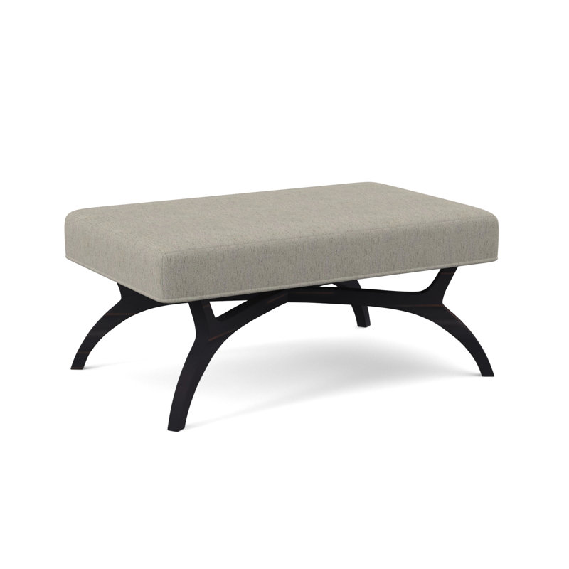 Ansel Upholstered Bench, Vintage Ebony, Libby