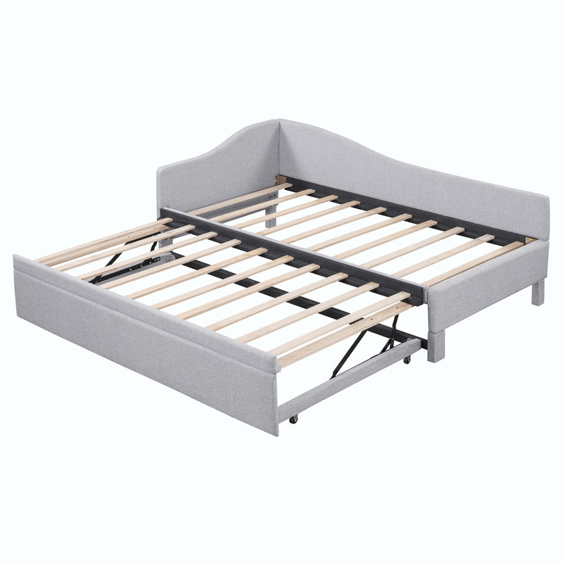 Twin Size Upholstered Daybed, Gray