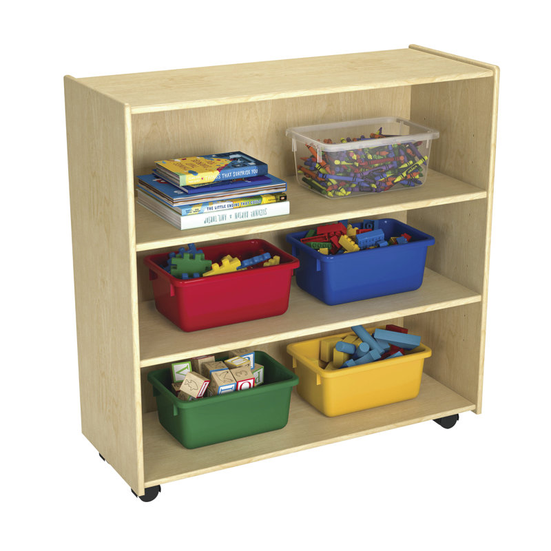 3 Compartment Birch Plywood Shelving Unit