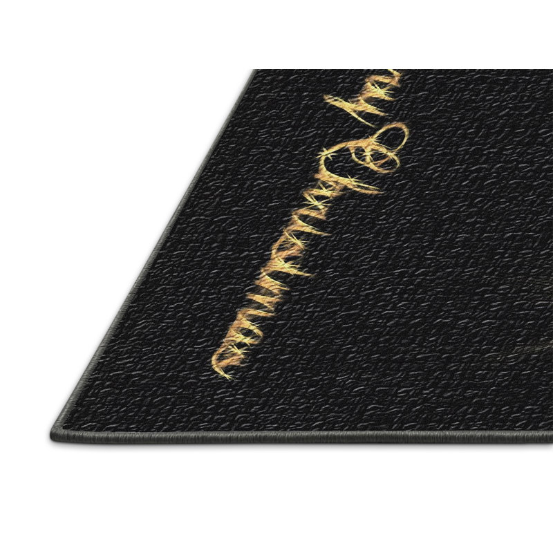 Tapis noir Christmas, Rectangle 2 pi x 4 pi