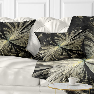 Coussin lombaire à motif floral fractal