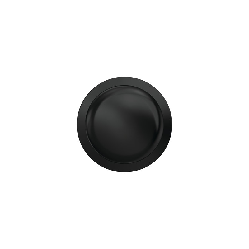 Plymouth Non-Turning Knob with Kinsler Trim, Matte Black