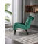 Chaise de salon en velours sans accoudoirs-108743763