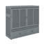 Lit escamotable double avec port USB et tiroir-1411348387