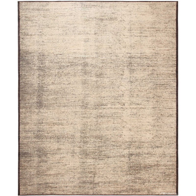Grand tapis marocain moderne de couleur douce