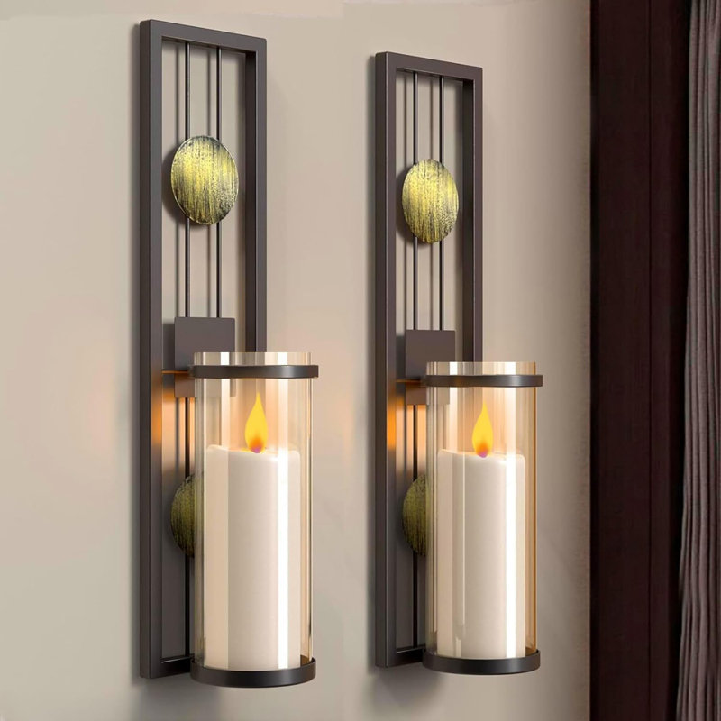 Wall Lamp With Candle Holder
