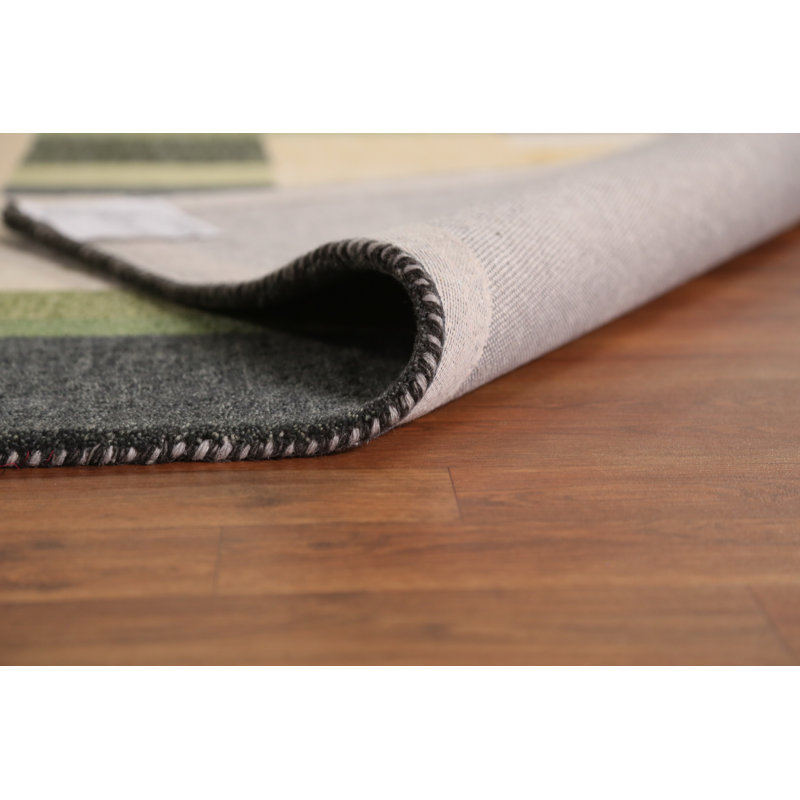 Tapis indien géométrique moderne 5 x 8