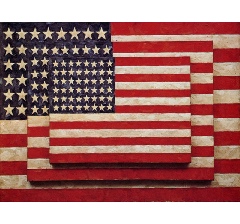 Three Flags, 13" H x 18" W