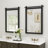 Keira-Mai Barn Door Bathroom Mirror, Black Wood Frame Wall Mounted Vanity Mirror with Metal Hanging Rod, Farmhouse Industrial Rectangle Wall Mirror for Bathroom-1208983963-1214536496