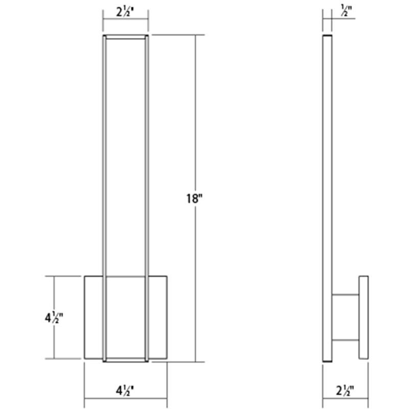 Planes Aluminum LED Wallchiere, Satin White