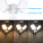 25w 3cct Dual Head Plug-in Led Security Light, Motion Sensor & Dusk To Dawn Floodlight, White-118692726