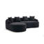 Canapé modulaire en L à compression Boneless avec méridienne incurvée-740930510