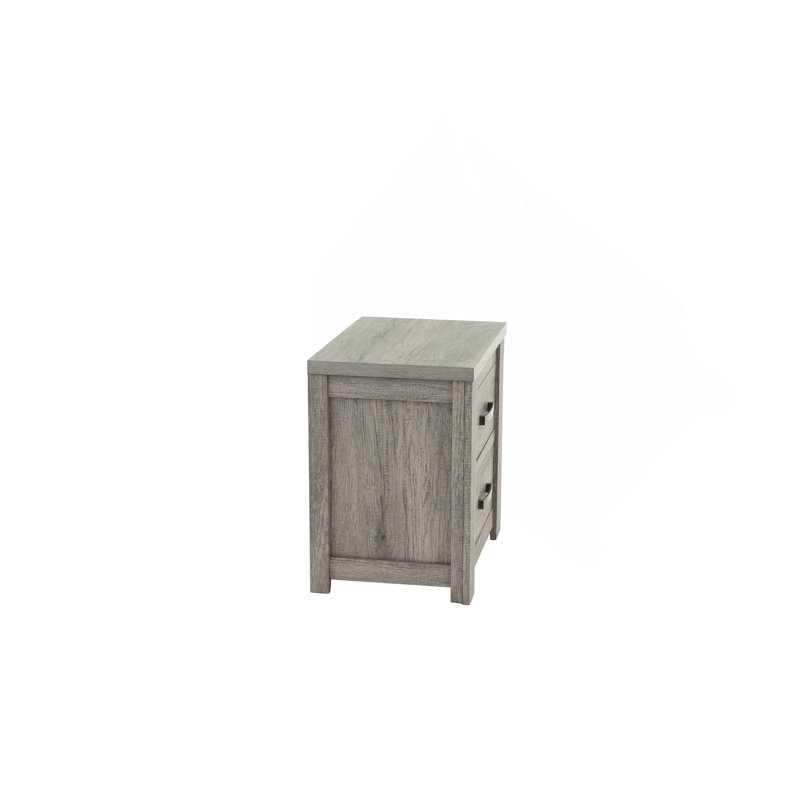 Table de chevet en chêne gris clair