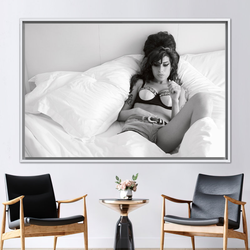 Print on Canvas, 50 cm H x 70 cm W, White, Framed Print without Mat