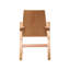 Chaise d'appoint en bois massif Jostin