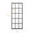 Double Glass Bypass Barn Door with Installation Hardware Kit-82581552-82581555