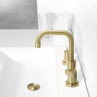 Parlos Home Widespread Faucet 2-handle Bathroom Faucet with Drain ...