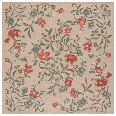 Martha Stewart Hand-Tufted Floral Wool Rug