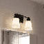 Luminaire suspendu 2 lumières Merilian en nickel brossé Meridian-1035671760
