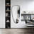 Mateus Irregular Aluminum Framed Tempered Glass Wall Mirror-693137321-693137320