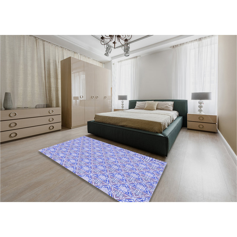 Geometric Indoor Rug, Rectangle 6' x 9'
