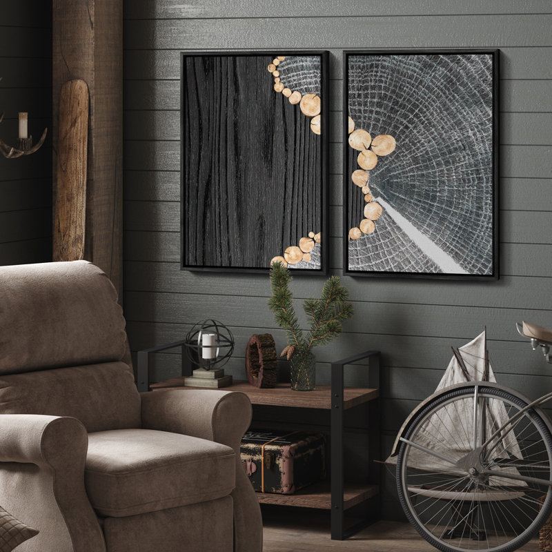Art mural encadré rétro antique classique pour chambre à coucher, H 24 po x l 16 po, Noir