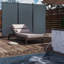 Paravent, Raumteiler, Sichtschutz, Freistehend, 3-Teiliger Paravent Mit Metallrahmen Und Halterung Für Büro, Balkon, Schlafzimmer, Garten Im Freien, 255X182 Cm-2086584323