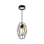 1 - Light Matte Black Chandelier Pendant