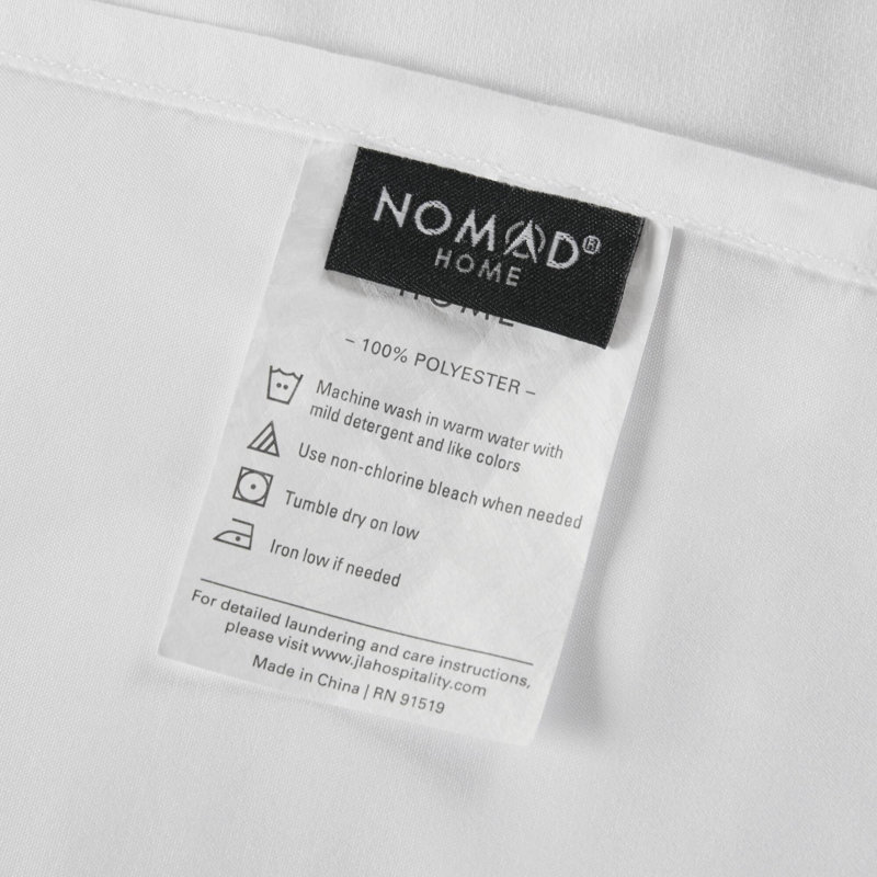 Ensemble de draps et de draps en microfibre de qualité supérieure, grand lit blanc, collection Home Care Easy