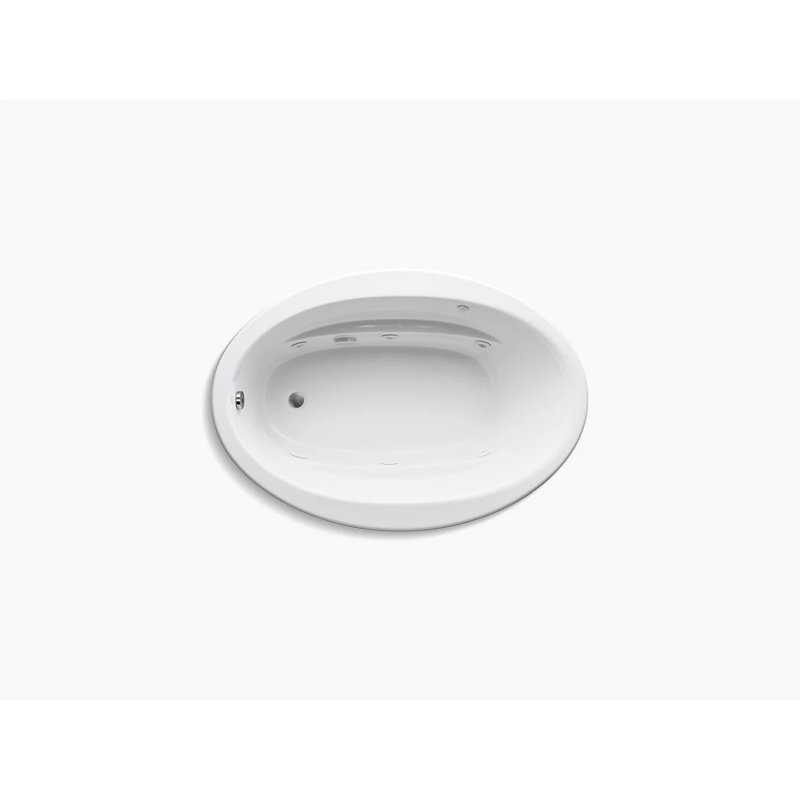 Sunward 60" x 42" Undermount Whirlpool Bathtub, White, Yes