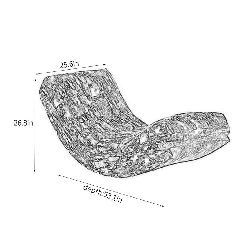 Chaise berçante en forme d'arc rétro