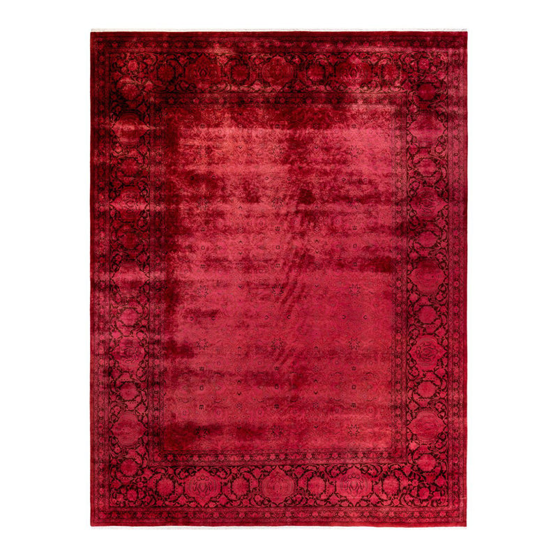 Tapis unique noué à la main Holsworth - rouge