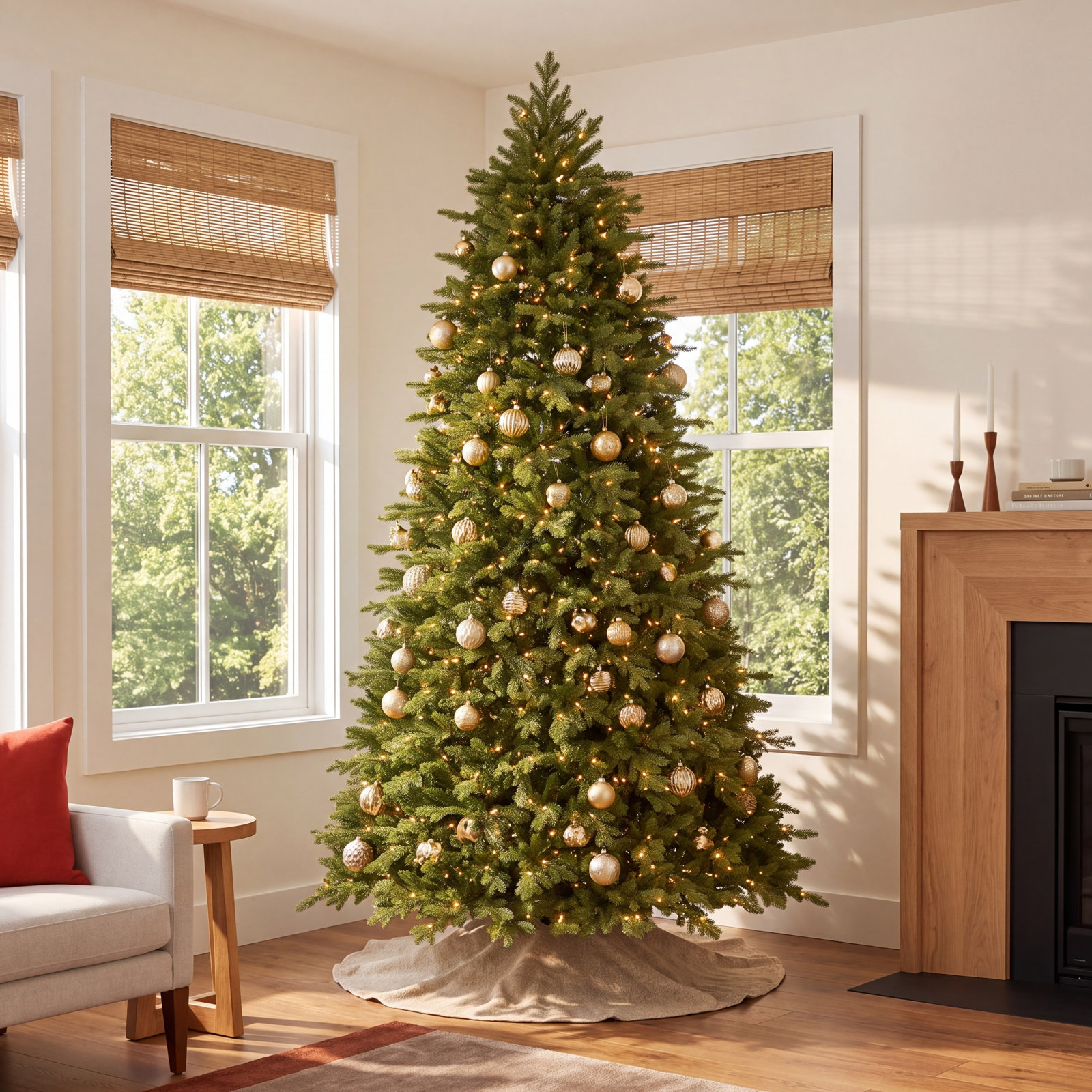 Pre-Lit Fir Christmas Tree, 108" H